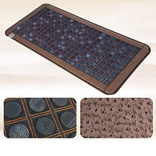 Accessori per la casa Materasso da massaggio semplice ed elegante Materasso in giada Tormalina Meteorite Riscaldamento Pietra Terapia magnetica a infrarossi lontani Cuscinetto in pietra Termostato