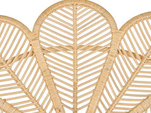 Beliani Panca da Giardino in Rattan Naturale Stile Boho da Giardino Florentine