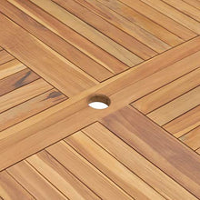 vidaXL Tavolo da Giardino Pieghevole 120x120x75 cm in Legno di Teak
