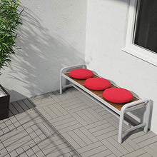 SJÄLLAND panchina, esterno 136x42x52 cm grigio chiaro/marrone chiaro