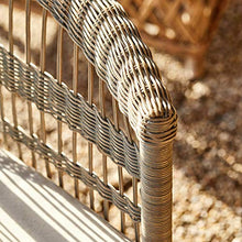 Loberon Poltrona Saint Georg, Rattan, Poliestere, Schiuma espansa, L/A/P ca. 63/82/70 cm, Marrone