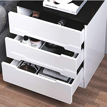 WSJQWHW Comodino Bianco, Piccolo Comodino con 3 cassetti, Camera da Letto Laterale, Comodino Semplice Camera da Letto Moderno Semplice Comodino Comodino Piccolo Armadio di stoccaggio