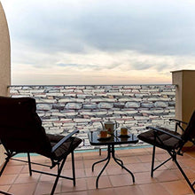 Paravento da balcone, con occhielli, per balcone, privacy, impermeabile, per il balcone e la terrazza