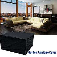 Copertura per mobili da giardino, 213 x 132 x 74 cm, impermeabile, resistente, resistente, resistente alla pioggia, neve, antipolvere, antivento, copertura per sedie da tavolo rettangolare