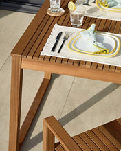 Kave Home - Tavolo da esterno Emili in legno massello di acacia, 190 x 90 cm
