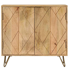 vidaXL Legno Massello di Mango Credenza 80x30x75 cm Buffet Mobiletto Madia