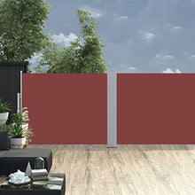 Tenda da sole laterale allungabile, marrone, 170 x 1000 cm