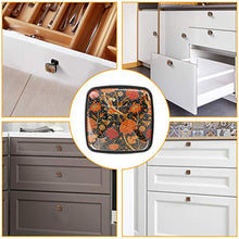 fiore Pomelli per Porta Set di 4 Pomelli per Mobili Manopole per Cassetti Cucina Armadio Vetro