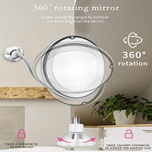 Specchio Specchi per Il Trucco 360 ° 10x LED Vanity Rotante Flessibile d'Ingrandimento Lampada Forte Ventosa