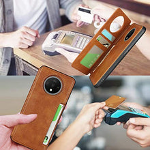 Custodia a portafoglio per OnePlus 7T (Kaki)