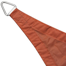 Festnight Parasole a Vela Impermeabile PU Oxford Triangolare 5x5x5 m Terracotta