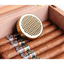 YAeele. Cigar Humidor, Cigar Box umidificazione, Legno di Cedro Idratante Seal Good Mood, Good Life (Colore: Nero)