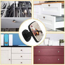 Note musicali e tre rose Pomelli per Porta Set di 4 Pomelli per Mobili Manopole per Cassetti Cucina Armadio Vetro