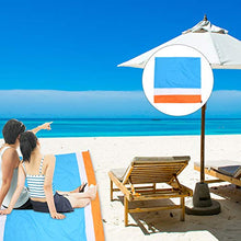 ABOOFAN - Coperta da spiaggia, extra large, 210 x 200 cm, impermeabile e antisabbia, per viaggi, campeggio, escursionismo