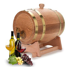 Deror Botte di Vino in Legno di Quercia Vintage per Birra Whisky Rum Port Oak(3L)