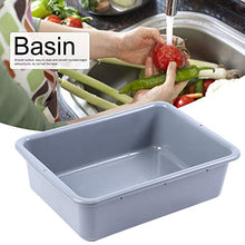 Lavabo da Cucina per lavabo con Superficie Liscia e Pulita, lavabo per Frutta, per Ristorante(Rectangular Plastic Basin-Gray)