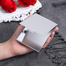WXL Specchi da Tavolo Specchio per Il Trucco Specchio Rettangolare Pieghevole Specchio Cosmetico Specchio Pieghevole Poltura da Tasca compatta PocketDressing Specchio Specchio Trucco con LED