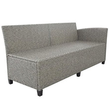 vidaXL Divano Angolare da Giardino Set 12 pz in Polyrattan Grigio Sofà Esterni