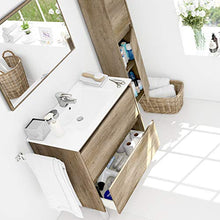 ARKITMOBEL Set Mobile Bagno e Specchio, Legno, Nordik, 80 x 80 x 45 cm