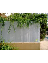 Frangivista in PVC, double face, 1,2 x 3 m (altezza x lunghezza), colore: bianco