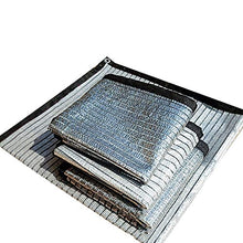 Paralume Shade Tessuto al 75% con Parabrezza in Tessuto Ombreggiato per Copertura per Pergola, Argento Alluminio (Dimensioni : 3x3m)