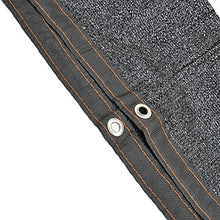 Bordo in Tessuto Nero con Occhielli, Tessuto all'85% per Copertura per Tetto. Tetto per Serra (Dimensioni : 4x5m)