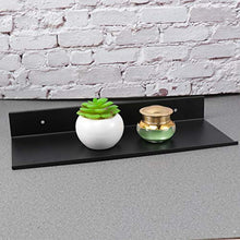 Yardwe Nero Bagno da scaffale Ripiani salvaspazio in Acciaio Inox Extra Strong Floating mensole Storage Rack (40 cm)