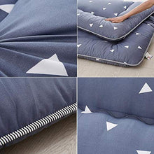 Materasso Futon Giapponese da Pavimento Tatami Mat Materasso Portatile,Materassino per Bambini,Blue-180cmx220cm