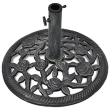 Tidyard Base ombrellone, Supporto per Ombrello, Base per Ombrellone da Giardino in Ghisa 12 kg 48 cm