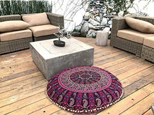 Ganesham Indiano Pouf ottomano Bohemien copricuscino Gatto Letto Boho Seating Pouf 32 x 32
