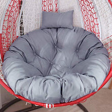 DIELUNY Cuscini per cestini sospesi, Imbottiti Rotondi Papasan Cuscini per sedie a Dondolo Altalena Morbido soffice Patio Giardino Imbottito Grigio 105x105 cm (41x41 Pollici)