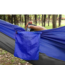 Yosoo Amaca per più Persone Ultra Portatile in Tessuto Nylon - per Viaggio e Camping, Portata Massima 400Lbs - Blu
