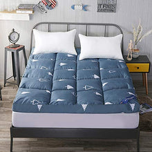 Yamyannie-Home Spessore Caldo Materasso Tatami Singolo Doppio Cuscino (Colore : Blu, Dimensione : 90x200cm)