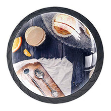 4 PCS Pomelli per Porta,Pomolo per Mobile,Pomelli per Mobili con Viti,Maniglia per Armadietto,Pomelli per Porta,Pomelli per Cassetti per Porta,Armadio,Cassetto e Credenzacapcake del pane