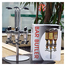 BENOHAOH 4 Teste 6 Teste 6 Teste Rotary in Acciaio Inox Succo di Vino Succo di Cocktail Basamento Bevande Ottica Distributore Supporto da Cucina Bar (Color : 6 Heads)