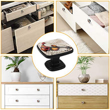 Note musicali e tre rose Pomelli per Porta Set di 4 Pomelli per Mobili Manopole per Cassetti Cucina Armadio Vetro