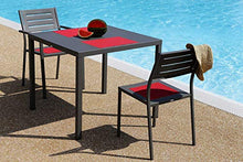RD ITALIA Tavolo da Giardino 80x80 cm in Acciaio Dorio Antracite
