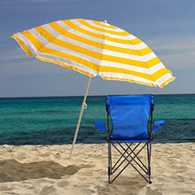 Relaxdays Sedia da Campeggio con Poggiapiedi, Pieghevole con Porta Bevande & Braccioli, Max. 120 kg, Blu