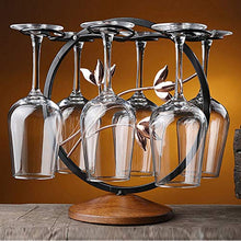 FAGavin Firm Glass Red Wine Glass Holder Bracket Iron Home Decoration Ornament