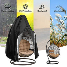 Moolo Sedia Cover Outdoor Impermeabile Giardino Courtyard Appeso Swing Sedia Cover Protector Nero 230x200cm