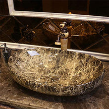 Lavabo Ovale da Bagno Retro Creative Jingdezhen Ceramic Hotel Lavabo antispruzzo Lavandini Bagno