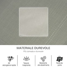 Outsunny Poltrona a Dondolo da Giardino, Lettino Sdraio con Poggiatesta e Tasca Laterale, 150x62x88cm Nero e Grigio
