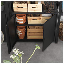 Armadio BROR con 2 ante 76x40x66 cm nero