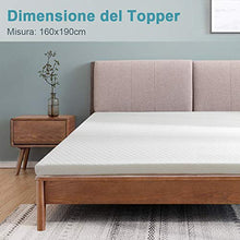 viewstar Topper Matrimoniale 160x190x5cm, Topper Materasso Matrimoniale Memory Foam, Migliora Il Sonno, Topper Memory Alta Densita', Disperdersi la Pressione, Rivestimento Sfoderabile e Lavabile