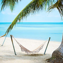 HAOXIU Amaca con nappa, stile boho, da balcone, per viaggi, campeggio, spiaggia, interni ed esterni