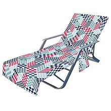 sdfsa - Telo coprisedia da spiaggia con tasche laterali in spugna, per piscina, chaise longue e chaise