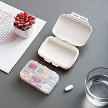 BGSFF Contenitore per la Gestione dei farmaci da Lavoro Scatola Interna Rimovibile con Chiusura a Scatto con Contenitore per Pillole Pop-up in Silicone sigillato Rosso