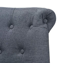 FAMIROSA Divanetto in Tessuto 94x67x76 cm Grigio Scuro