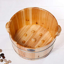 YLL Canna per pediluvio Fir Foot Tub - Massaggio Ai Piedi Ammollo Secchio, Robusto Legno Barile for Spa, Massaggi, Sauna (21 Cm di Altezza)
