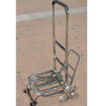 Carrello Portapacchi Carrello in Acciaio Inox Pieghevole Carrello Portatile Pieghevole
